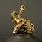 Brass Elephant Figurine Auspicious Mini Elephant Decor For Home Office 3