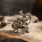 Brass Elephant Figurine Auspicious Mini Elephant Decor For Home Office 6