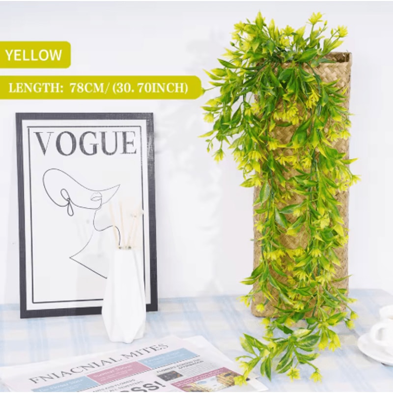 Artificial Ivy Garland Wall Hanging Lush Greenery Vines For Indoor Outdoor Decor 2