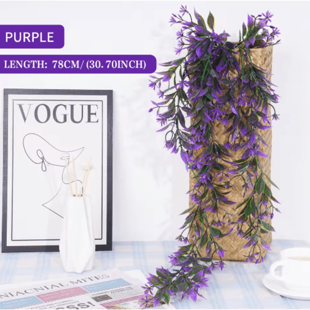 Artificial Ivy Garland Wall Hanging Lush Greenery Vines For Indoor Outdoor Decor 4