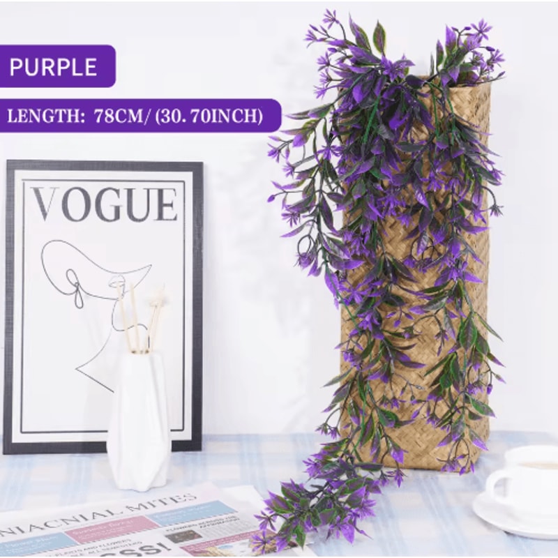 Artificial Ivy Garland Wall Hanging Lush Greenery Vines For Indoor Outdoor Decor 4