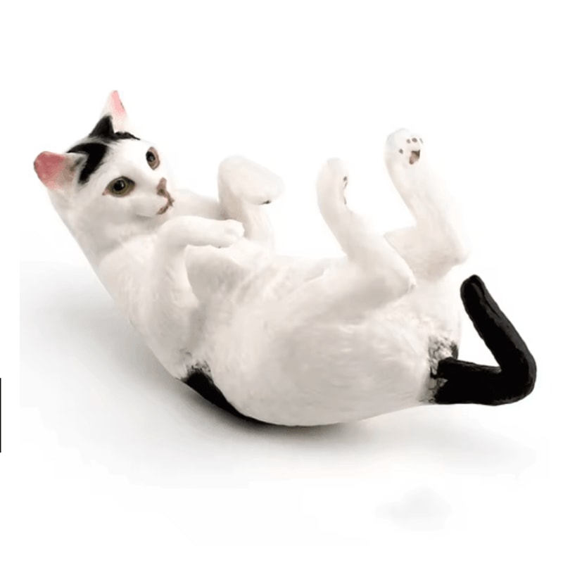 Sleeping Orange Cat Figurine Cute Mini Cat Decor For Cozy Spaces 2