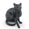 Sleeping Orange Cat Figurine Cute Mini Cat Decor For Cozy Spaces 6