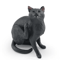 Sleeping Orange Cat Figurine Cute Mini Cat Decor For Cozy Spaces 6