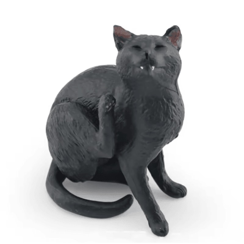Sleeping Orange Cat Figurine Cute Mini Cat Decor For Cozy Spaces 6