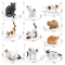 Sleeping Orange Cat Figurine Cute Mini Cat Decor For Cozy Spaces 11