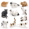 Sleeping Orange Cat Figurine Cute Mini Cat Decor For Cozy Spaces 0