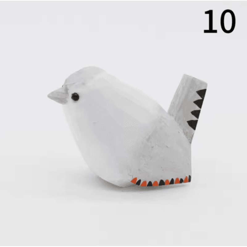 HandCarved Wooden Bird Figurine Cute Mini Wood Carving Decor Gift 10