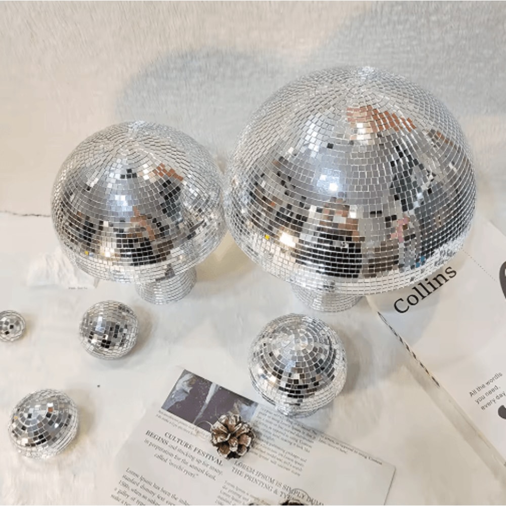 Mushroom Disco Ball Decor Mirror Party Accent For Stylish Spaces 3