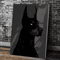 Doberman Woman Canvas Art Modern Dog Portrait Wall Decor For Stylish Homes 1