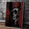 Doberman Woman Canvas Art Modern Dog Portrait Wall Decor For Stylish Homes 10