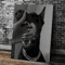 Doberman Woman Canvas Art Modern Dog Portrait Wall Decor For Stylish Homes 5