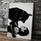 Doberman Woman Canvas Art Modern Dog Portrait Wall Decor For Stylish Homes 7