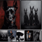 Doberman Woman Canvas Art Modern Dog Portrait Wall Decor For Stylish Homes 0