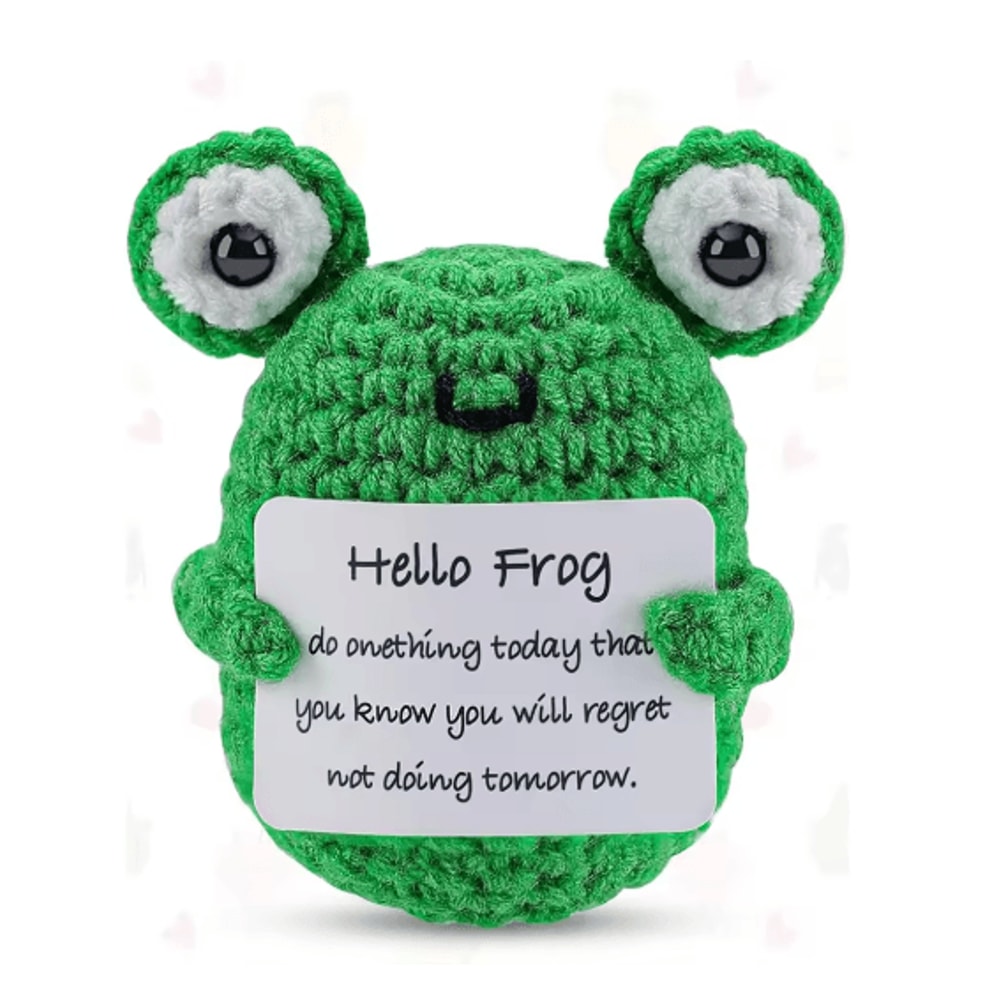 Handmade Crochet Plush Toy Cute Emotional Support Desk Decor Gift 2