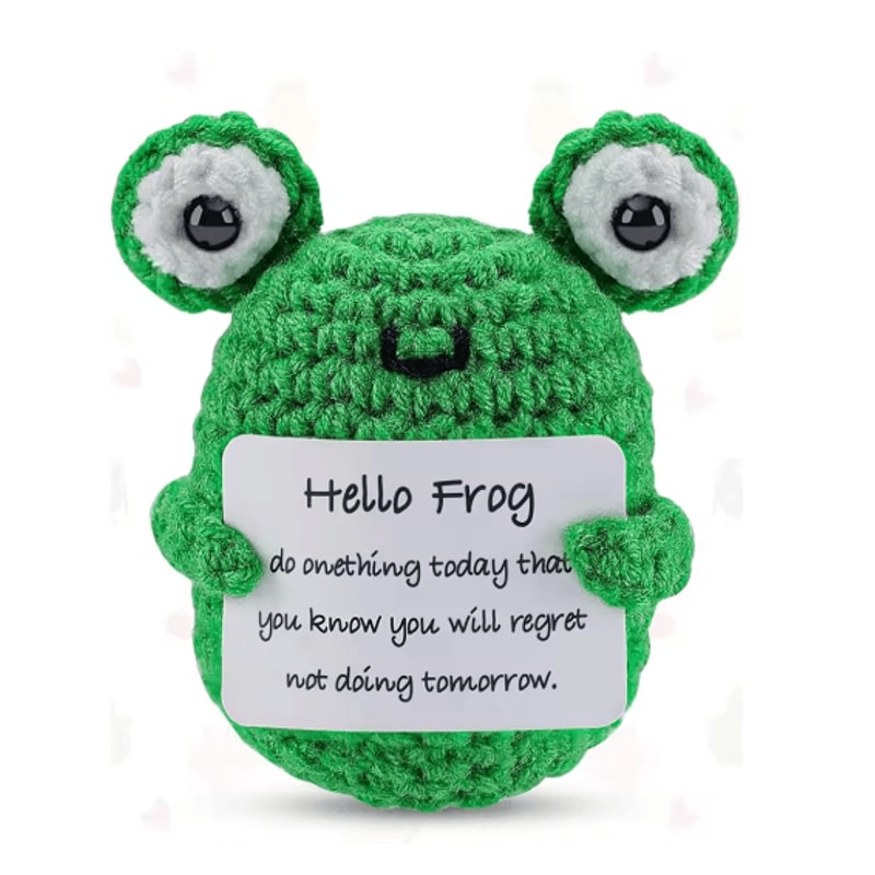 Handmade Crochet Plush Toy Cute Emotional Support Desk Decor Gift 2