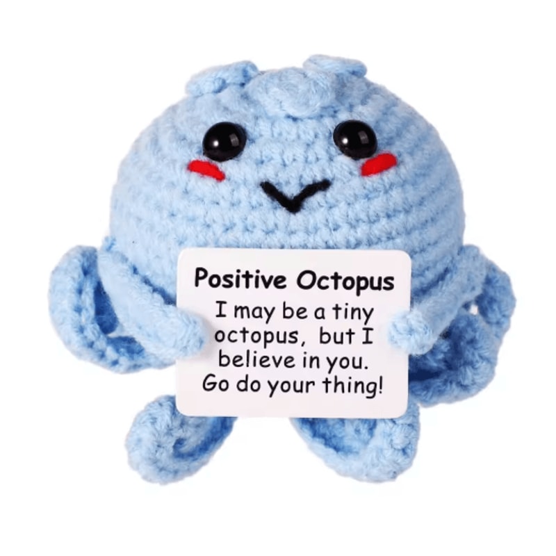 Handmade Crochet Plush Toy Cute Emotional Support Desk Decor Gift 3