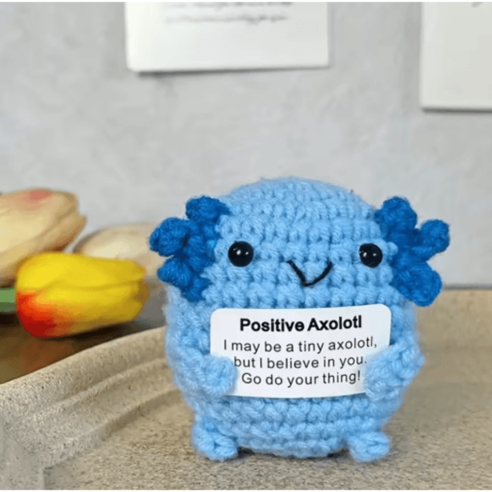 Handmade Crochet Plush Toy Cute Emotional Support Desk Decor Gift 4