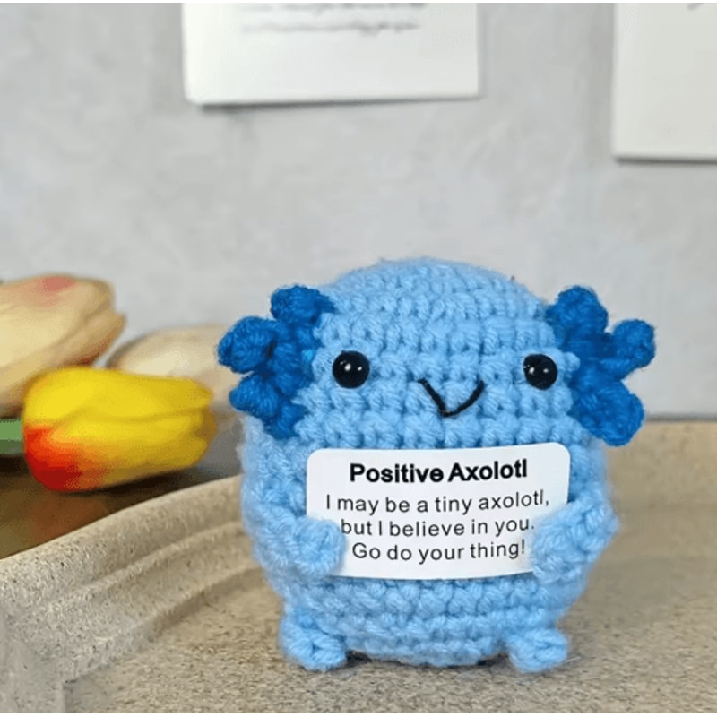 Handmade Crochet Plush Toy Cute Emotional Support Desk Decor Gift 4