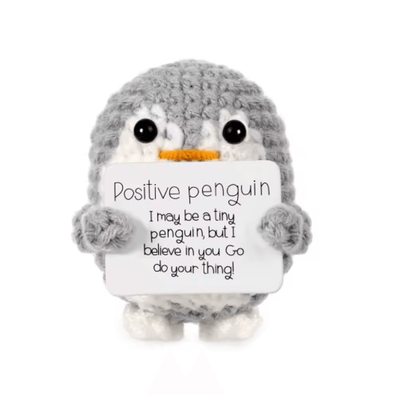 Handmade Crochet Plush Toy Cute Emotional Support Desk Decor Gift 6