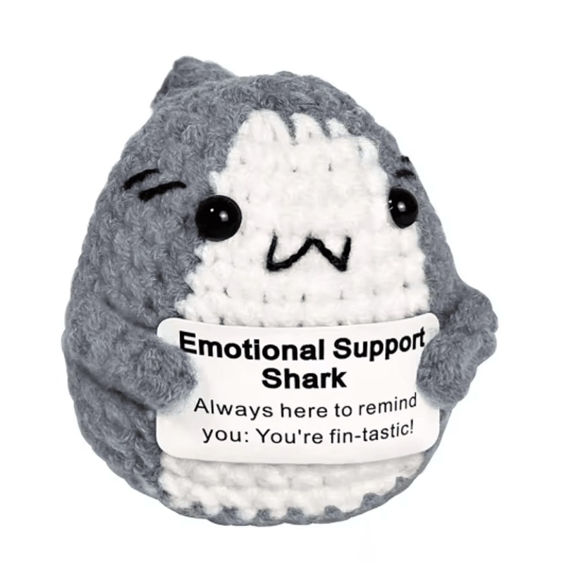 Handmade Crochet Plush Toy Cute Emotional Support Desk Decor Gift 9