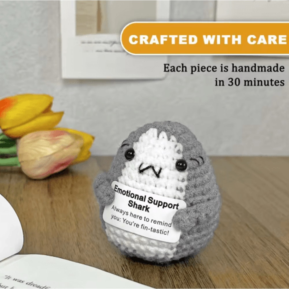 Handmade Crochet Plush Toy Cute Emotional Support Desk Decor Gift 11