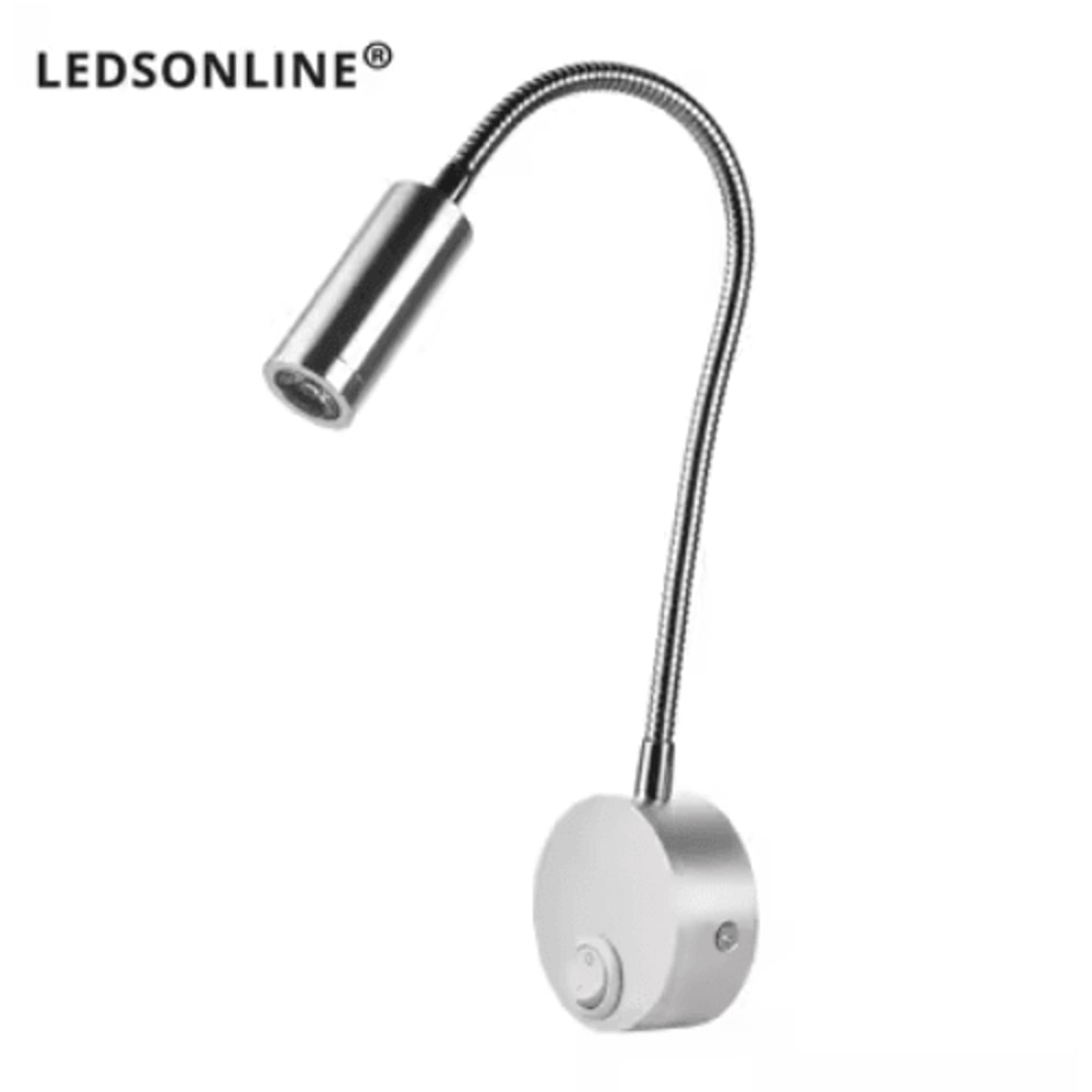 Flexible Gooseneck Bedside Reading Light Wall Sconce Clamp Lamp With Switch 7
