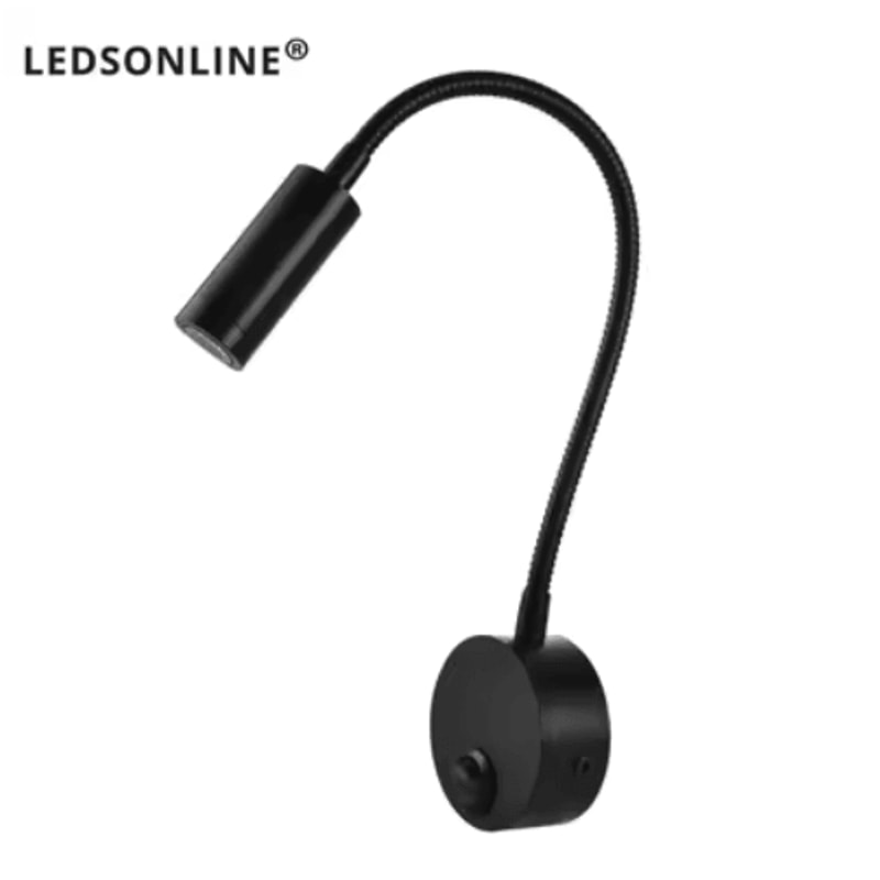 Flexible Gooseneck Bedside Reading Light Wall Sconce Clamp Lamp With Switch 8