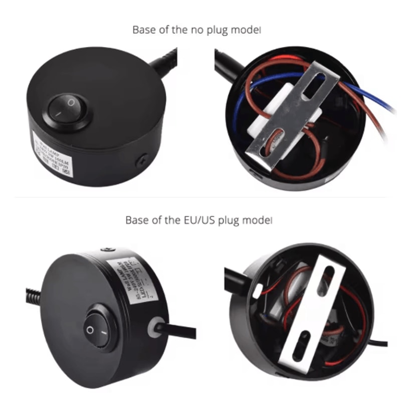 Flexible Gooseneck Bedside Reading Light Wall Sconce Clamp Lamp With Switch 12