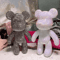 Rhinestone Crystal Bear Figurine DIY Beaded Embroidery Desk Decor 13