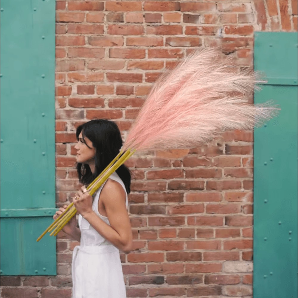 Large Artificial Pampas Grass Tall Fluffy Stems For Elegant Boho Decor 16
