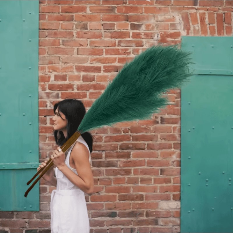 Large Artificial Pampas Grass Tall Fluffy Stems For Elegant Boho Decor 6