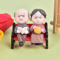 Mini Animal Couple Figurines With Stool Fairy Garden Miniatures Set For DIY Decor 10