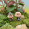 Mini Animal Couple Figurines With Stool Fairy Garden Miniatures Set For DIY Decor 11