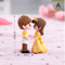 Mini Animal Couple Figurines With Stool Fairy Garden Miniatures Set For DIY Decor 13