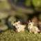 Mini Animal Couple Figurines With Stool Fairy Garden Miniatures Set For DIY Decor 21