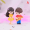 Mini Animal Couple Figurines With Stool Fairy Garden Miniatures Set For DIY Decor 23
