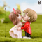 Mini Animal Couple Figurines With Stool Fairy Garden Miniatures Set For DIY Decor 28