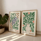 MatisseInspired Boho Floral Wall Art Set Mid Century Modern Prints Frameless 2
