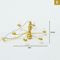 Mini LED Dollhouse Ceiling Lamp 3V Chandelier Lighting Accessory 3