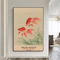 HokusaiInspired Goldfish Lotus Japanese Wall Art Retro Canvas Print Frameless 7