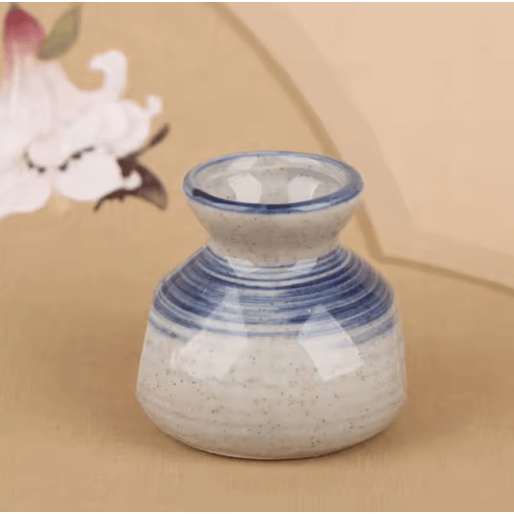 Chinese Style Ceramic Mini Vase Retro Toothpick Cotton Swab Holder 15