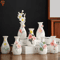 Chinese Style Ceramic Mini Vase Retro Toothpick Cotton Swab Holder 20
