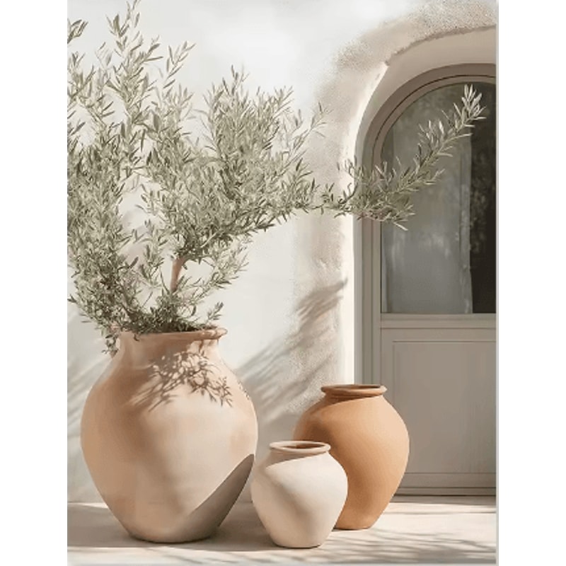 Mediterranean Olive Tree Wall Art Countryside Landscape Poster For Farmhouse Decor 1