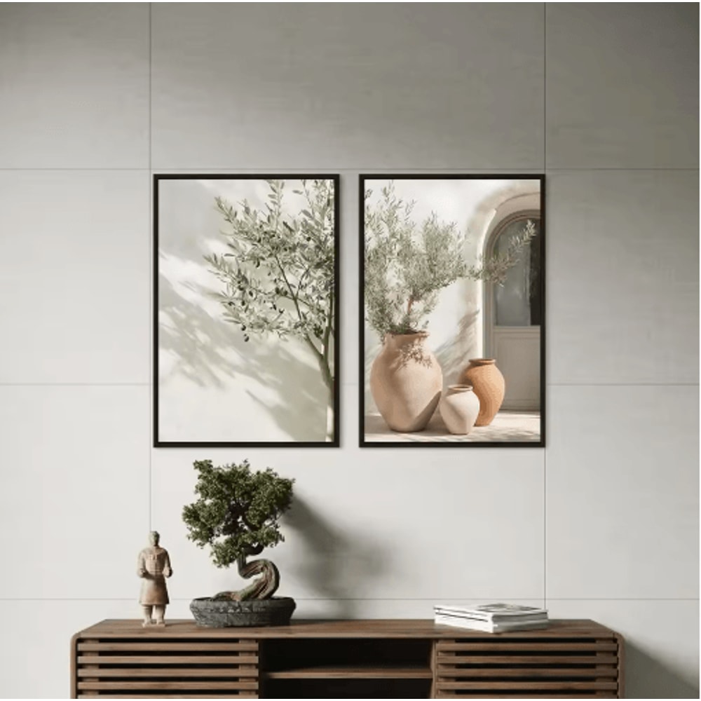 Mediterranean Olive Tree Wall Art Countryside Landscape Poster For Farmhouse Decor 3