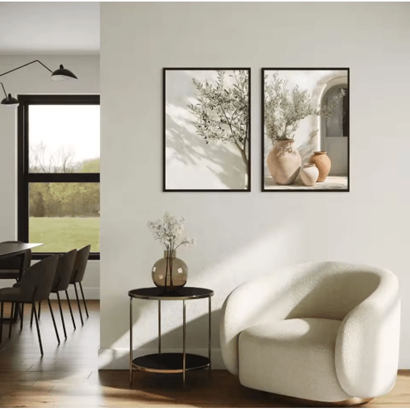 Mediterranean Olive Tree Wall Art Countryside Landscape Poster For Farmhouse Decor 4