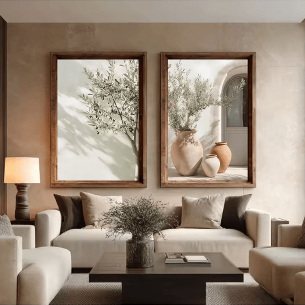 Mediterranean Olive Tree Wall Art Countryside Landscape Poster For Farmhouse Decor 5