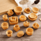 Mini Rattan Basket Model DIY Dollhouse Food Display Kitchen Decor 22