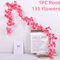 180cm Artificial Sakura Cherry Blossom Garland Wedding Arch Floral Backdrop Decor 8
