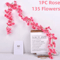 180cm Artificial Sakura Cherry Blossom Garland Wedding Arch Floral Backdrop Decor 8